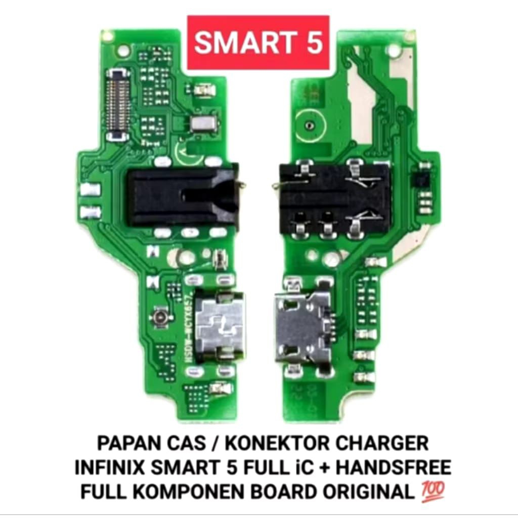 papan cas konektor cas infinix smart 5 / smart 6 original board cas pengganti