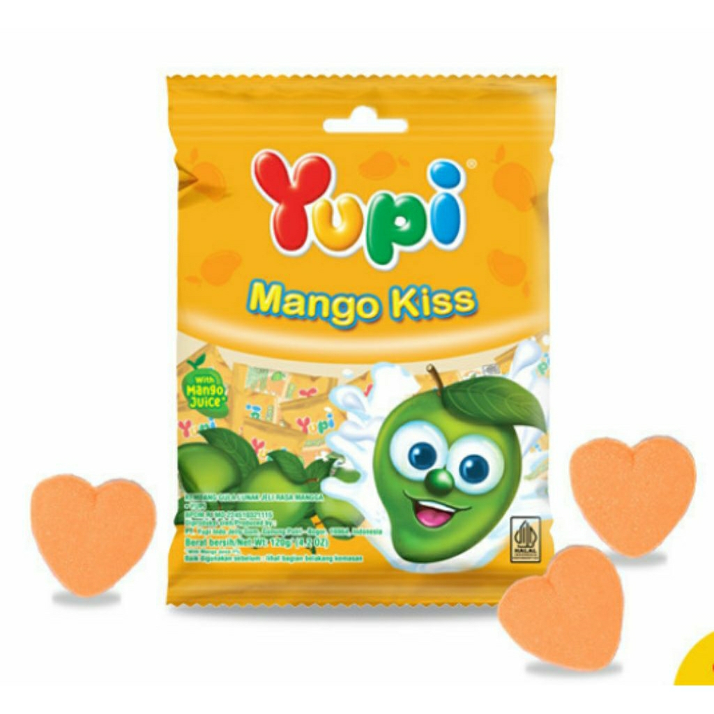 

Yupi permen mango kiss jeli rasa mangga 120g