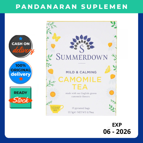 

Teh Celup Summerdown English Camomile Tea 15S 22,5 Gr mengandung camomile