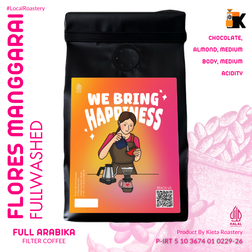 

Kieta Roastery - Biji Kopi 100% Arabika Flores Manggarai 200g / Bubuk Roasted Coffee Bean Filter Single Origin