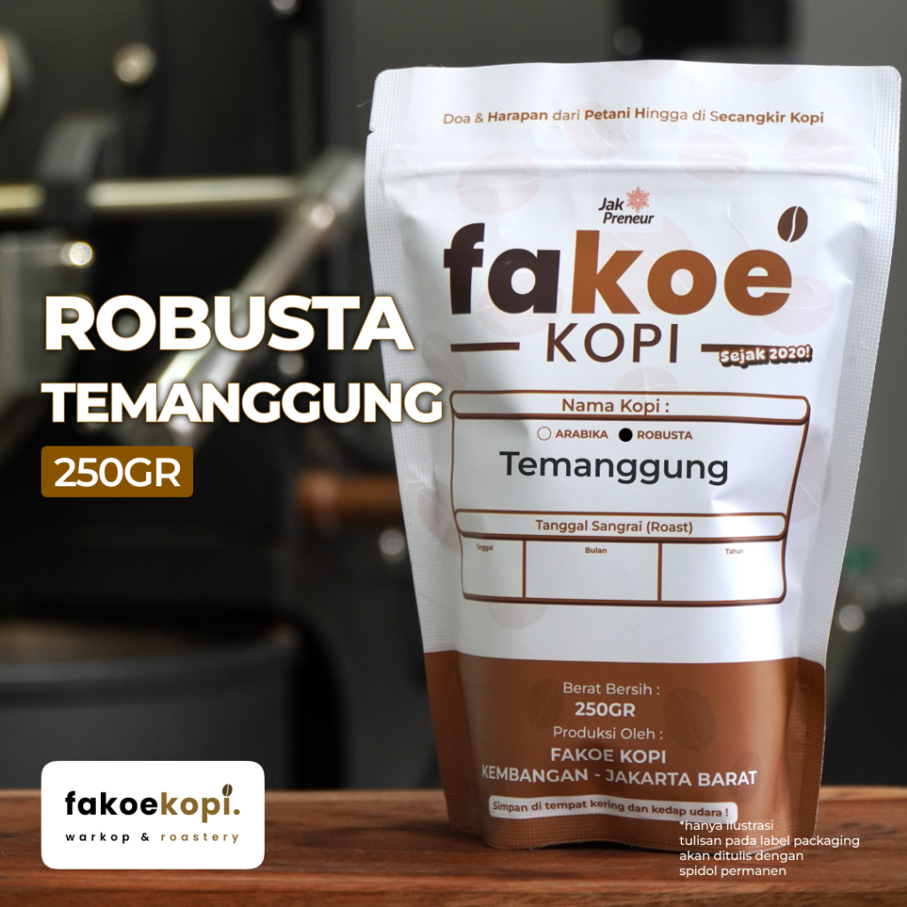 

kopi robusta temanggung roasted single origin