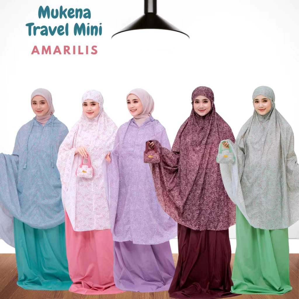 Mukena Dewasa Mini Travel Parasut Korea Amarilis