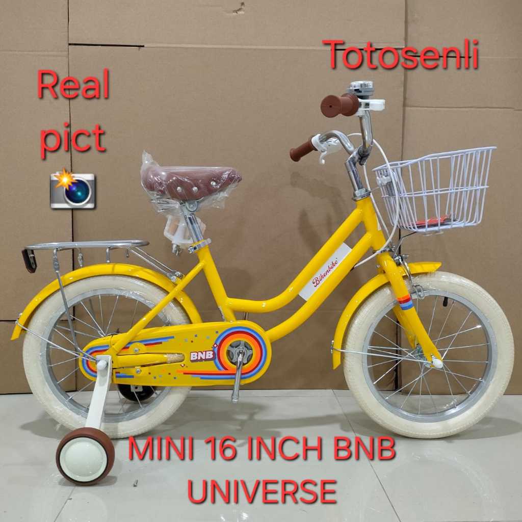 SEPEDA ANAK PEREMPUAN MINI 16 INCH UNIVERSE SEPEDA ANAK 16 INCH SEPEDA KERANJANG