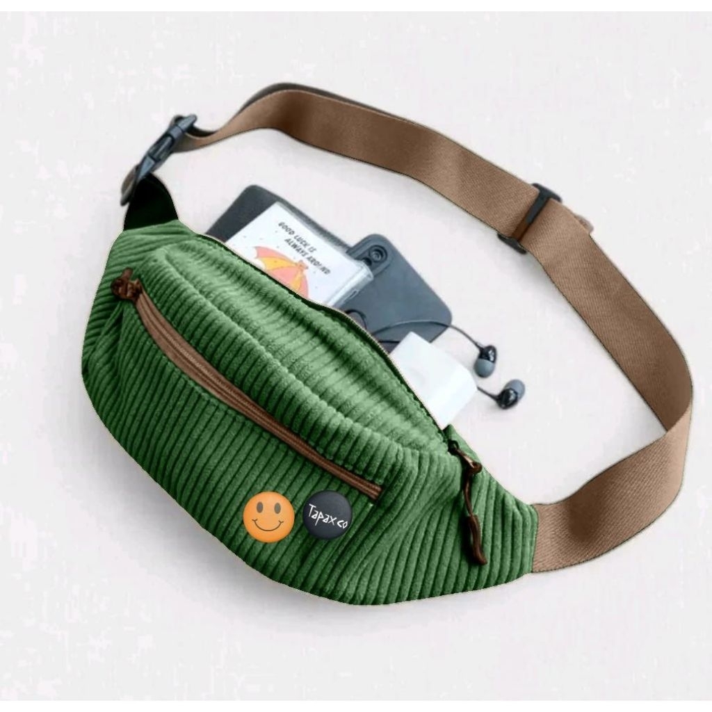 COD Tas Selempang pria Dheo Tas Selempang Corduroy