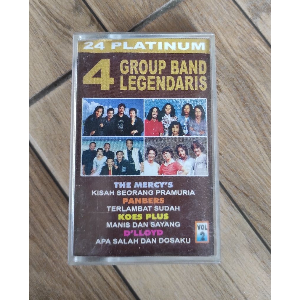 kaset pita 24 platinum 4 group band legendaris