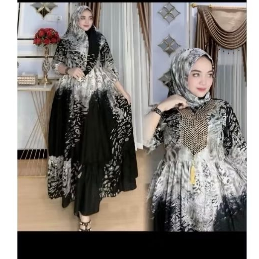 Gamis Renda Rayon twill terbaru