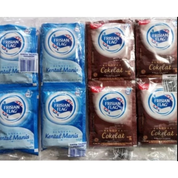 

Susu Kental Manis Frisian Flag Renteng SKM Isi 6 Susu Coklat Kemasan Renceng
