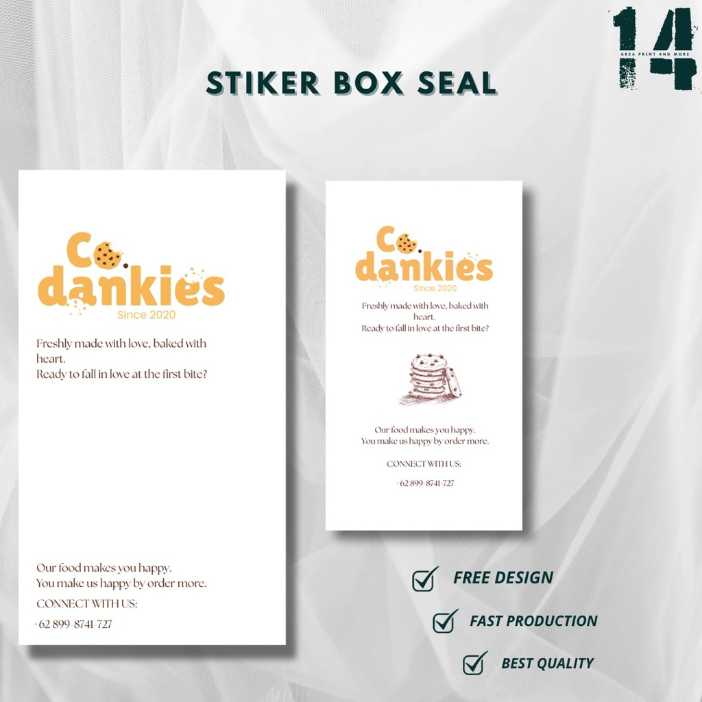 

BOX SEAL | MAILER | BOX STICKERS | STIKER CUSTOM | STIKER MAKANAN | STIKER AESTHETIC | STIKER PRODUK