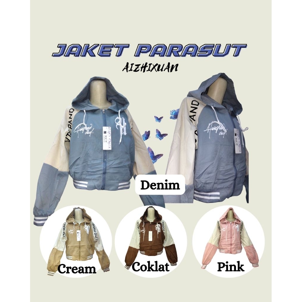 JAKET PARASUT IMPORT// JAKET PARASUT CEWEK