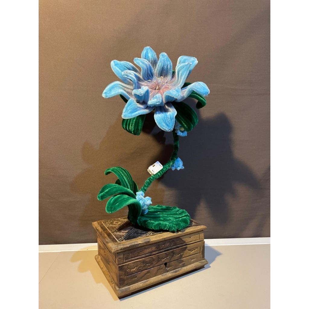 Lampu kawat bulu/lampu tidur/dekorasi kamar tidur