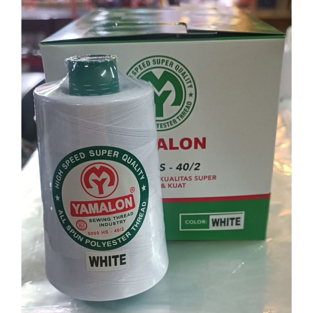 Benang Jahit 5000yard Yamalon Benang Jahit 40/2 Yamalon ( 1 biji)