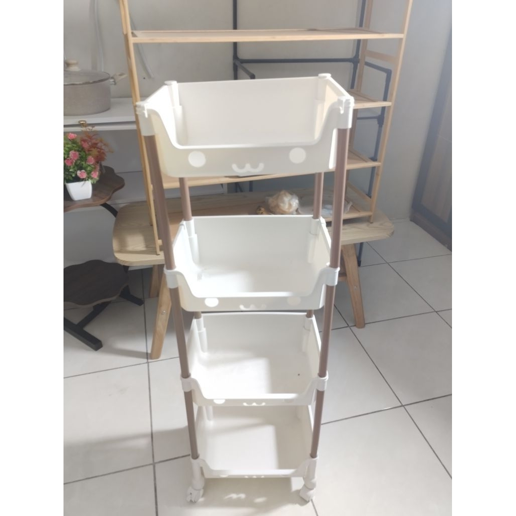 rak plastik 4 susun
