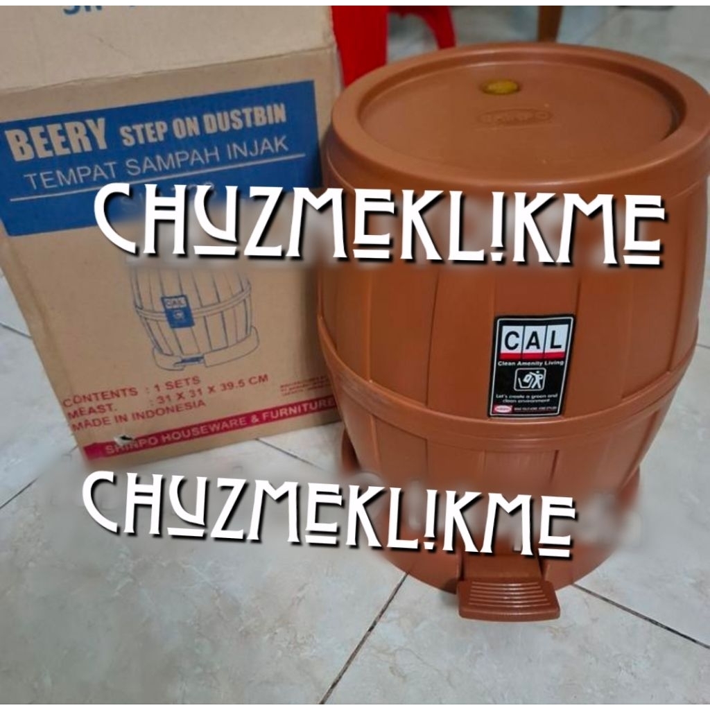 Tempat sampah injak Shinpo SIP 723/Tong sampah injak shinpo 723 Beery/Tempat sampah injak 14 liter