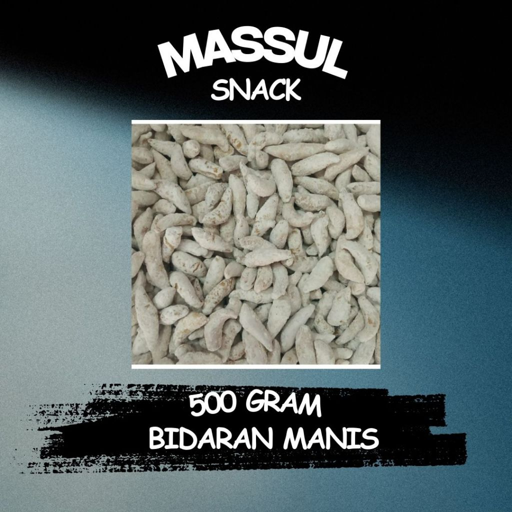 

[500 gram] Camilan Salju Bidaran Manis Telur Gabus Gula Halus