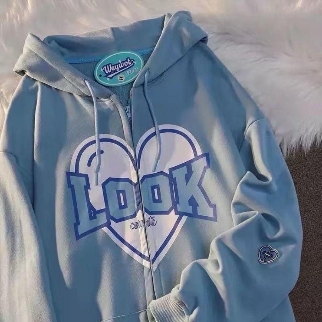 Jaket Wanita Look Hodie Korean Style