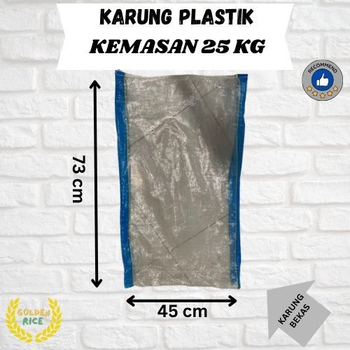 Karung Plastik Bekas 25 kg (Bekas Karung Beras)