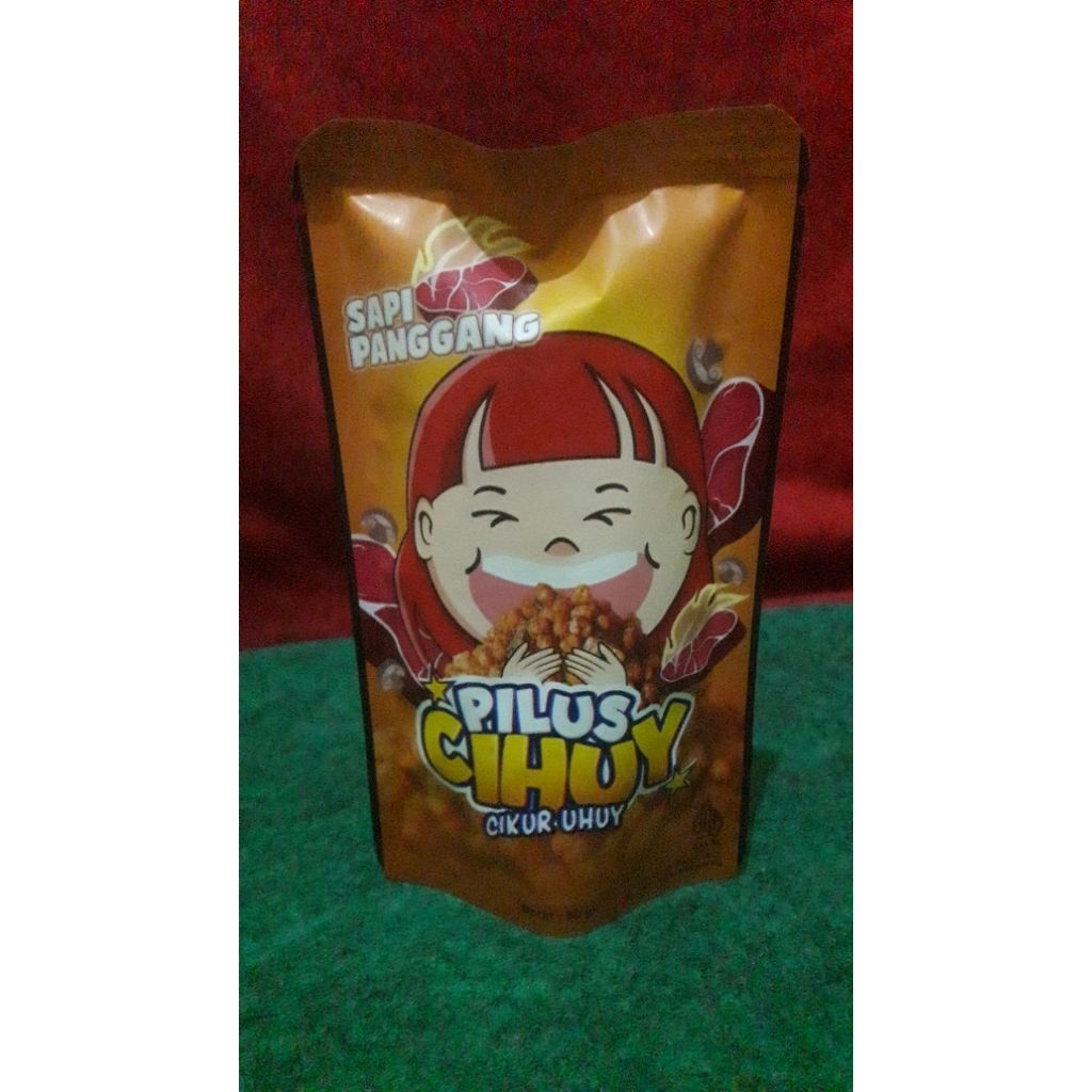 

Snack Pilus Cihuy (Cikur Uhuy) Rasa Sapi Panggang
