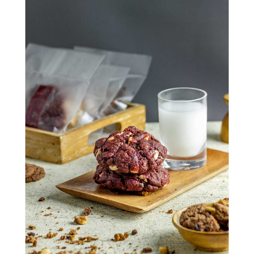 

Red Flavour Cookie - Homemade Soft Baked Cookies with Premium Ingredients by Komorebi Bakery