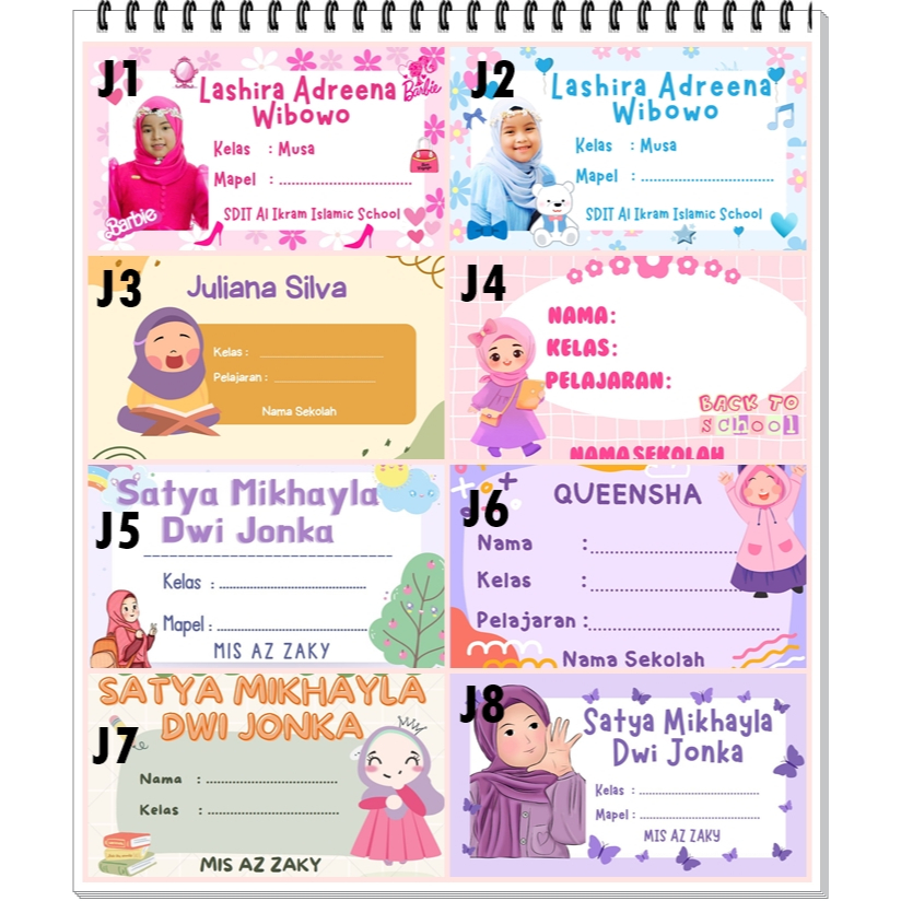 

STIKER LABEL NAMA BUKU TULIS BUKU PAKET BUKU PELAJARAN