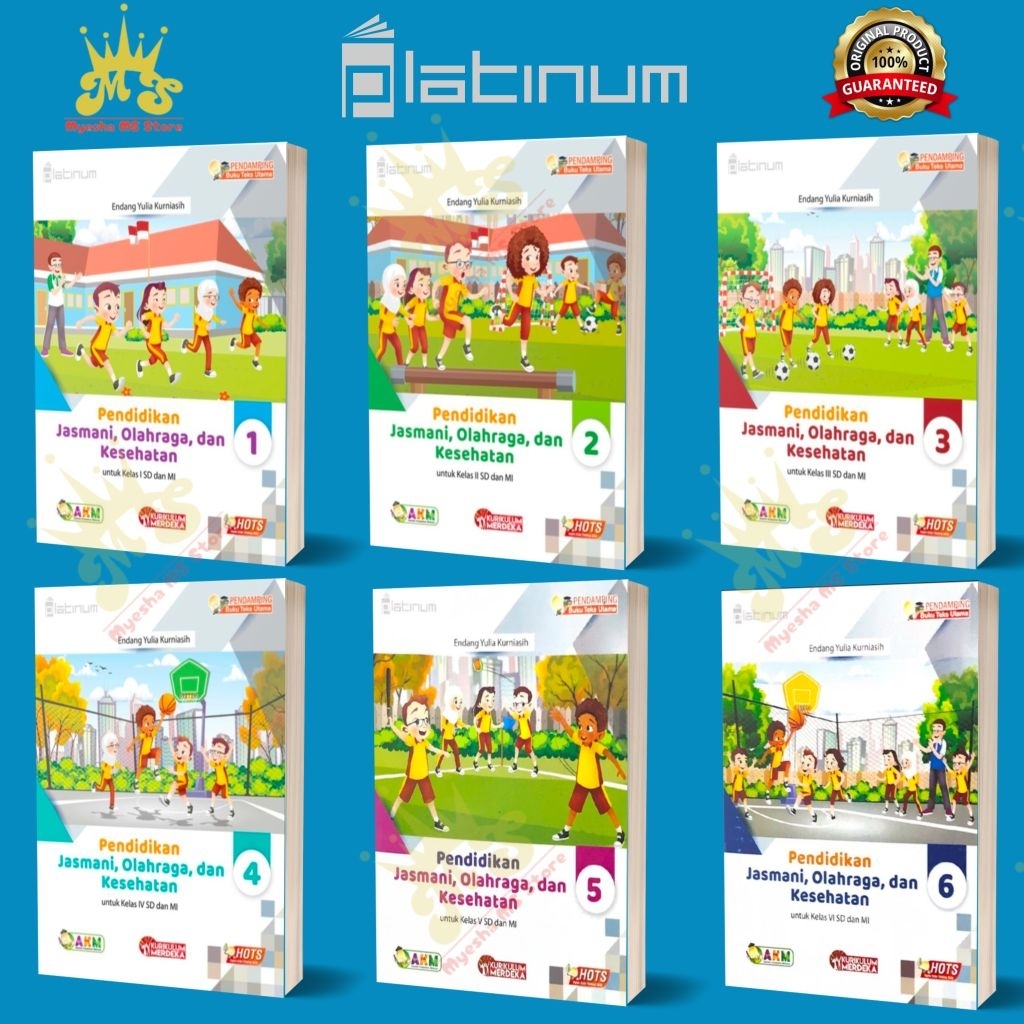 PJOK SD kelas 1,2,3,4,5,6 Kurikulum Merdeka Revisi Terbaru 2025 Penerbit Tiga Serangkai