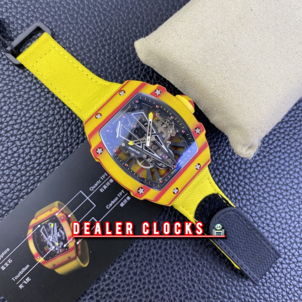 Jam Pria Automaticrichardmille rm27-03 Tourbillon Full Carbon VVIP swisstier5 Fullset