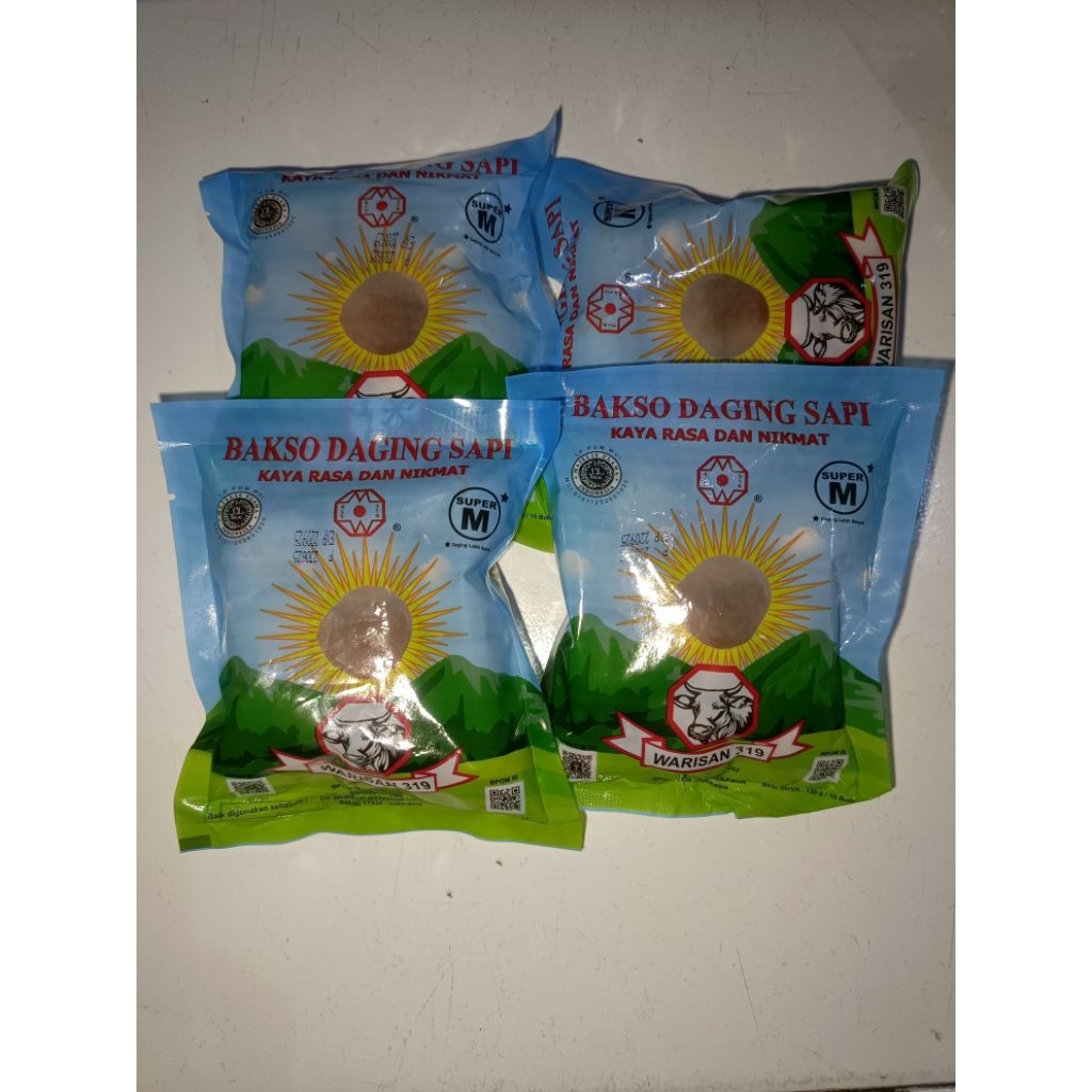 

Bakso Daging Sapi Warisan 319 Super M isi 10 pcs