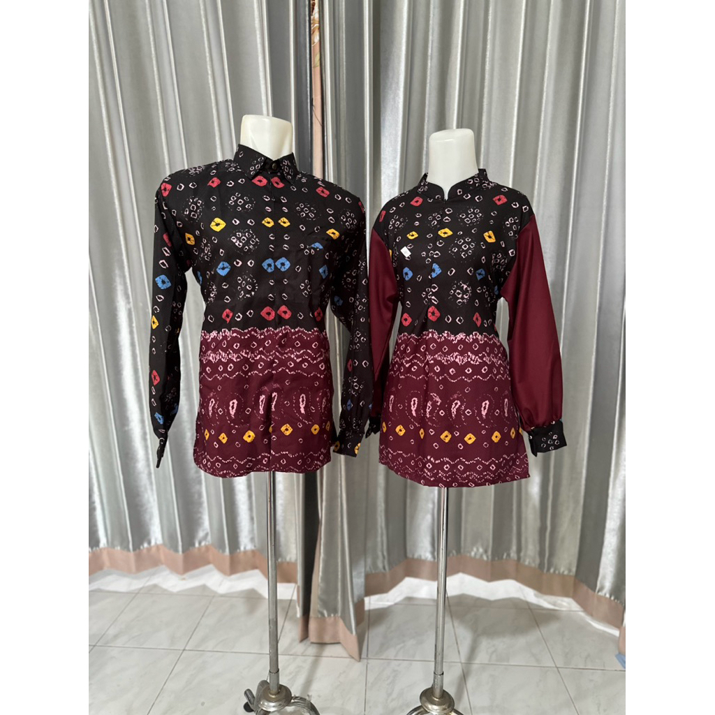 COUPLE KEMEJA /TUNIK/BLOUSE JUMPUTAN PALEMBANG