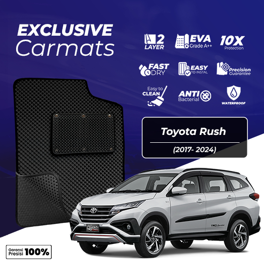 Exclusive Carmats Toyota Rush Double Layer Karpet Mobil 2017-2022