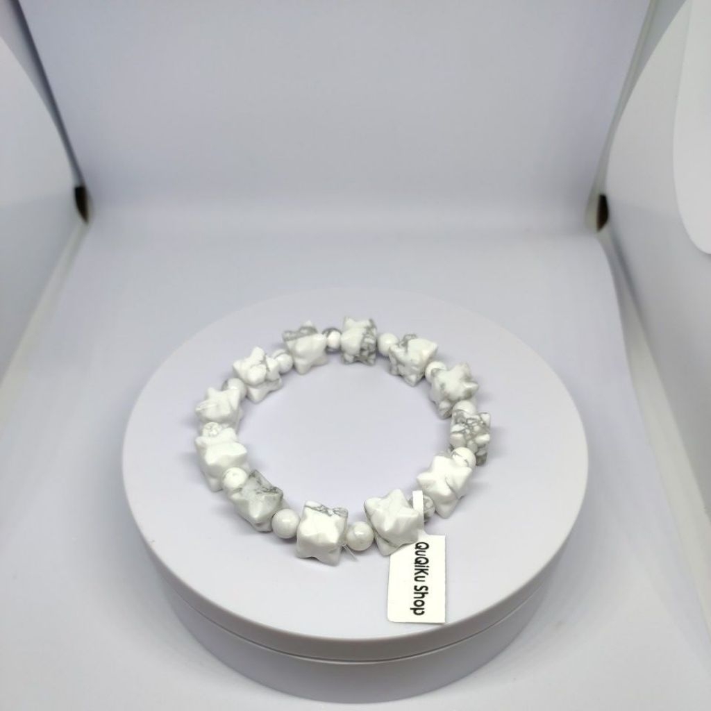 Gelang howlite merkaba