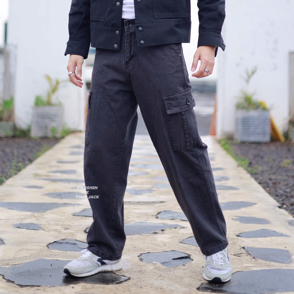 Celana Cargo Jeans Tony Jack Premium Baggy Pants