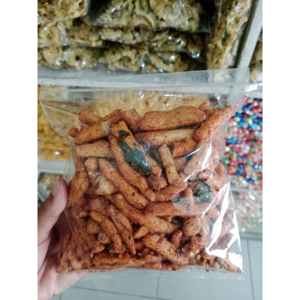 

Basreng daun jeruk pedas asin kriuk renyah gurih 125g / snack kiloan / cemilan camilan jajanan makanan ringan murah meriah / pusat oleh-oleh khas solo