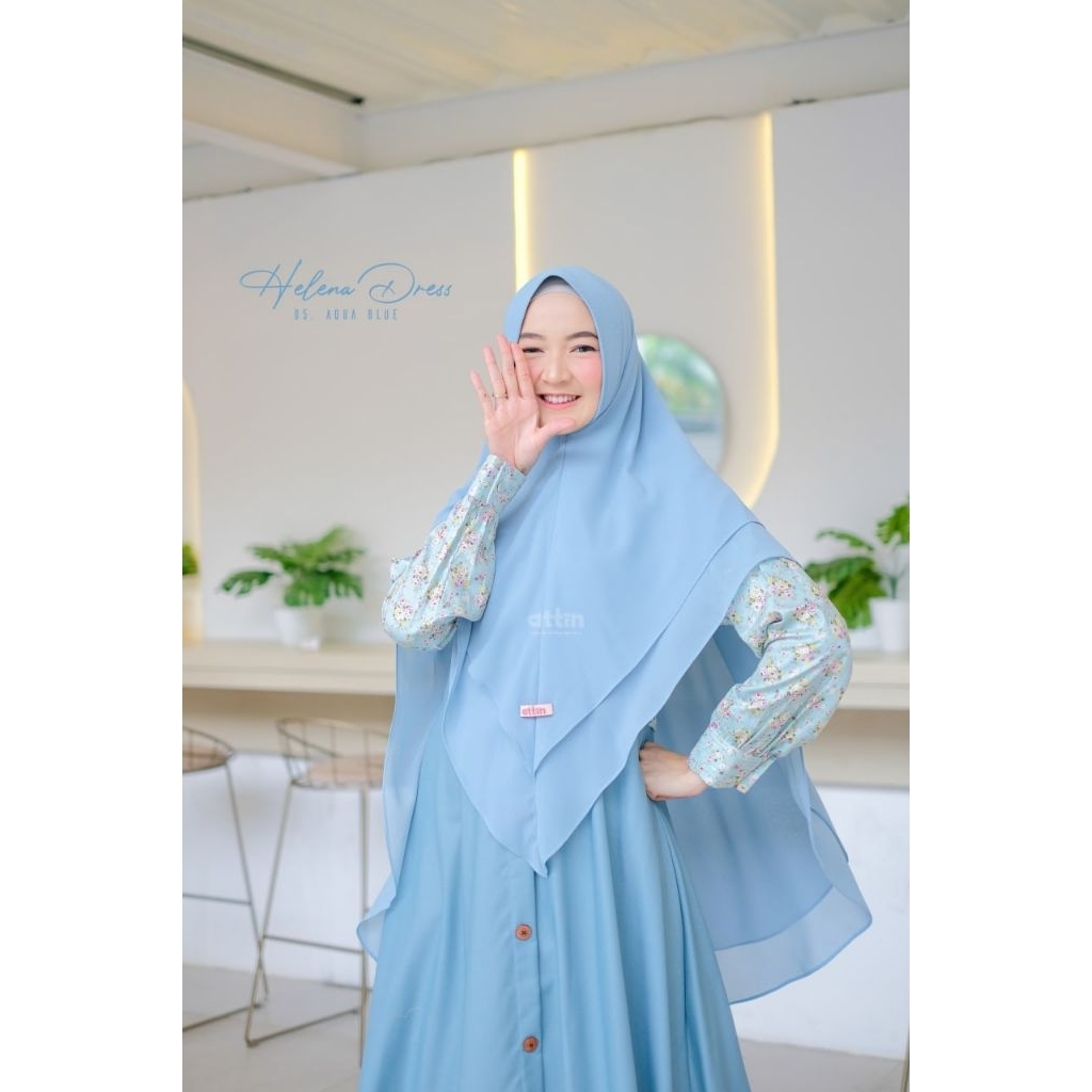 Helena new dress by Attin/READY STOK/gamis toyobo premium/Gamis Toyobo mix katun jepang/Best seller/