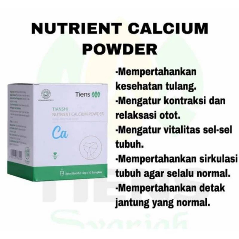 

TIENS NUTRIENT CALSIUM POWDER 100% ORIGINAL | KALSIUM TIANSHI UNTUK PATAH TULANG