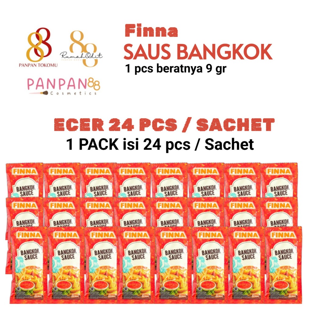 

Sambal Bangkok Finna Sachet 9 gr - KEMASAN ECER isi 24 PCS ( EXP APRIL 2026 )