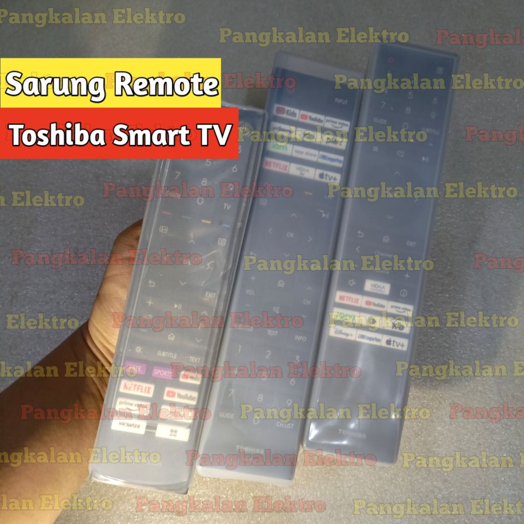 Sarung Remote Toshiba Smart TV Sarung Silikon Pelindung Cover Remote Toshiba Smart TV