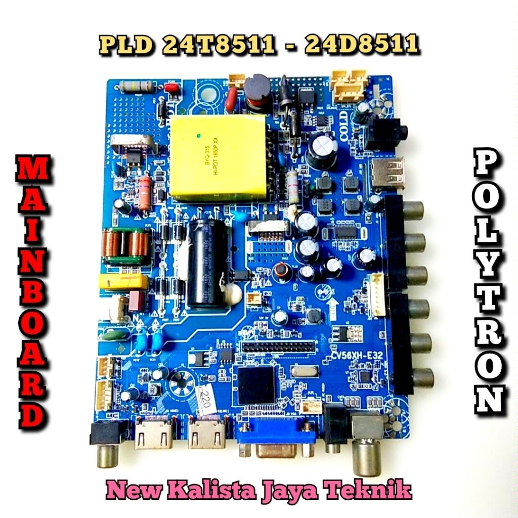 MAINBOARD TV POLYTRON 24T8511 24D8511 ORIGINAL MB 24T8511 MOTHERBOARD TV PLD24T8511 PLD24D8511 MB PO