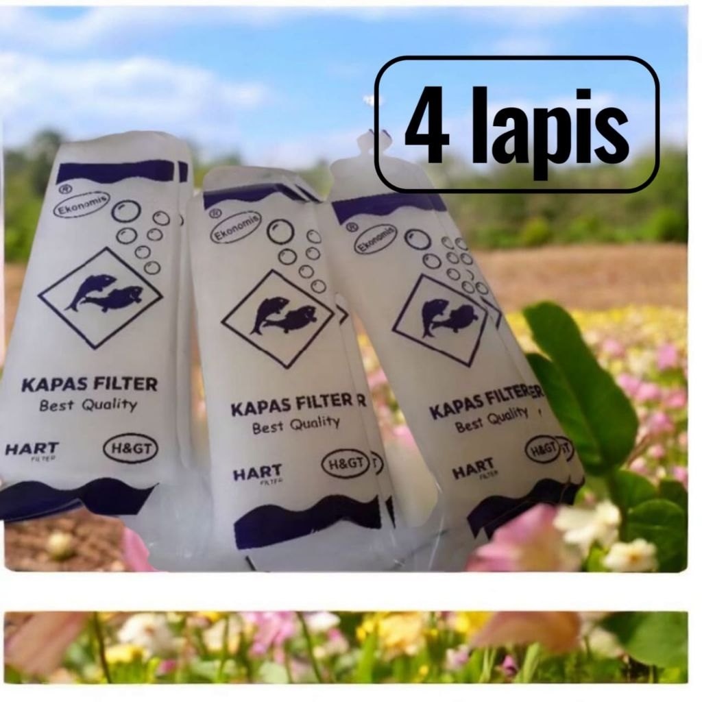 Kapas filter aquarium 4 lapis/Dakron/Filter kapas/Kapas filter aquascape