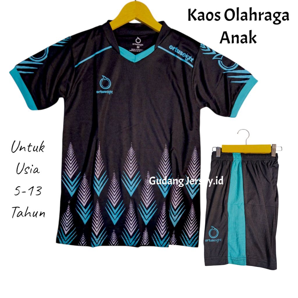 Kaos Futsal Anak Laki Laki Kaos Olahraga junior Baju bola anak usia 5-13 tahun