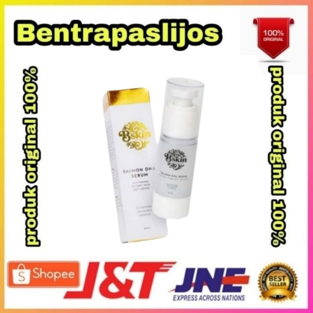 BSKIN Salmon DNA Serum BC Skin 30ml Glutathione Mencerahkan, memidarkan hirpegmentasi, kenyal & meng