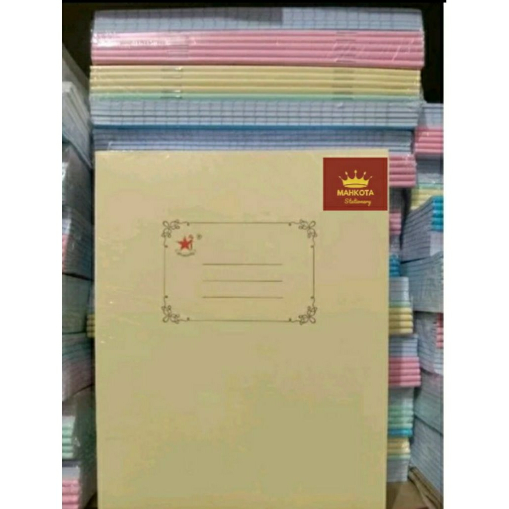 

Buku Tulis Bintang Obor/Isi 38 lbr/10 buku per Pack