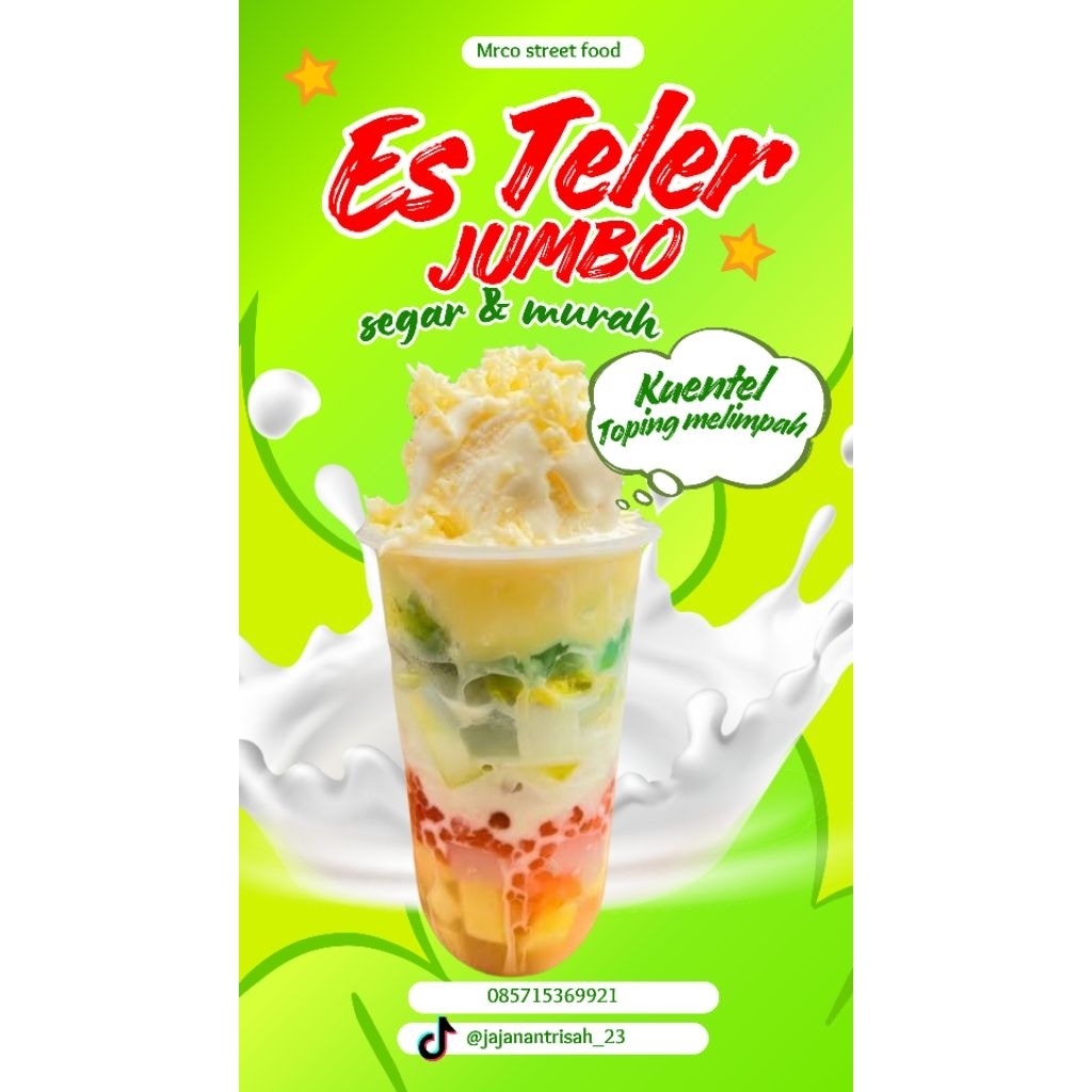 

es teller ngetrekkk menulll toping melimpah porsi jumbo