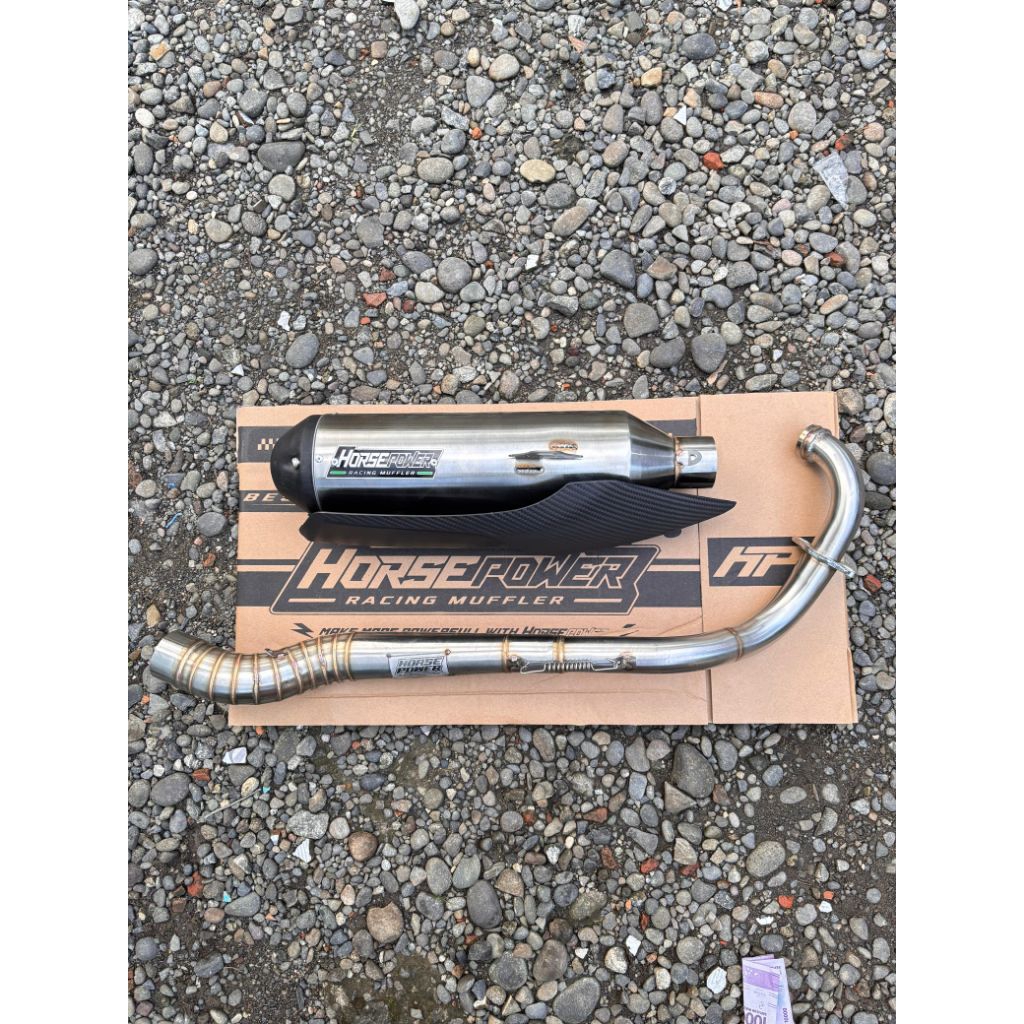 KNALPOT STANDAR RACING MX KING STEP STANDAR NON COAK BODY - ORIGINAL HORSEPOWER EXHAUST
