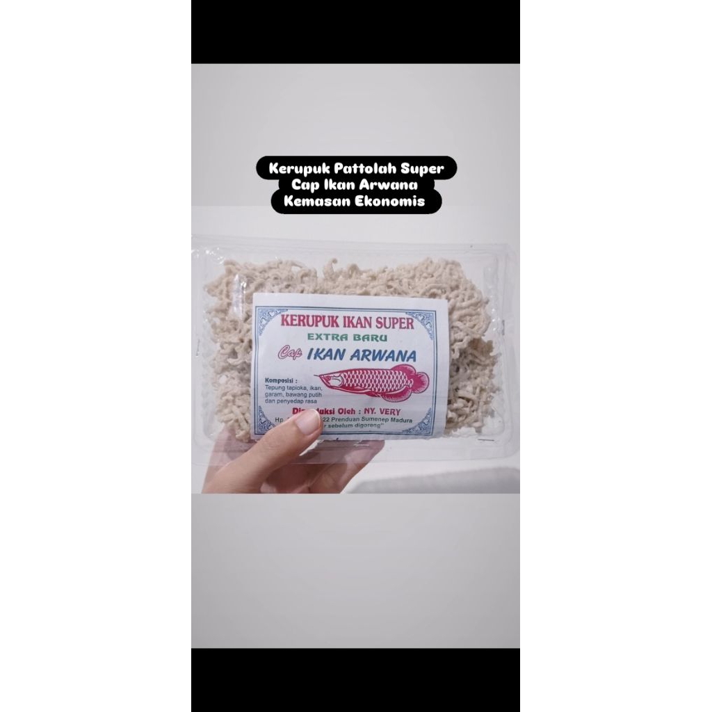

Kerupuk Pattolah Super Cap Ikan Arwana Kemasan Ekonomis
