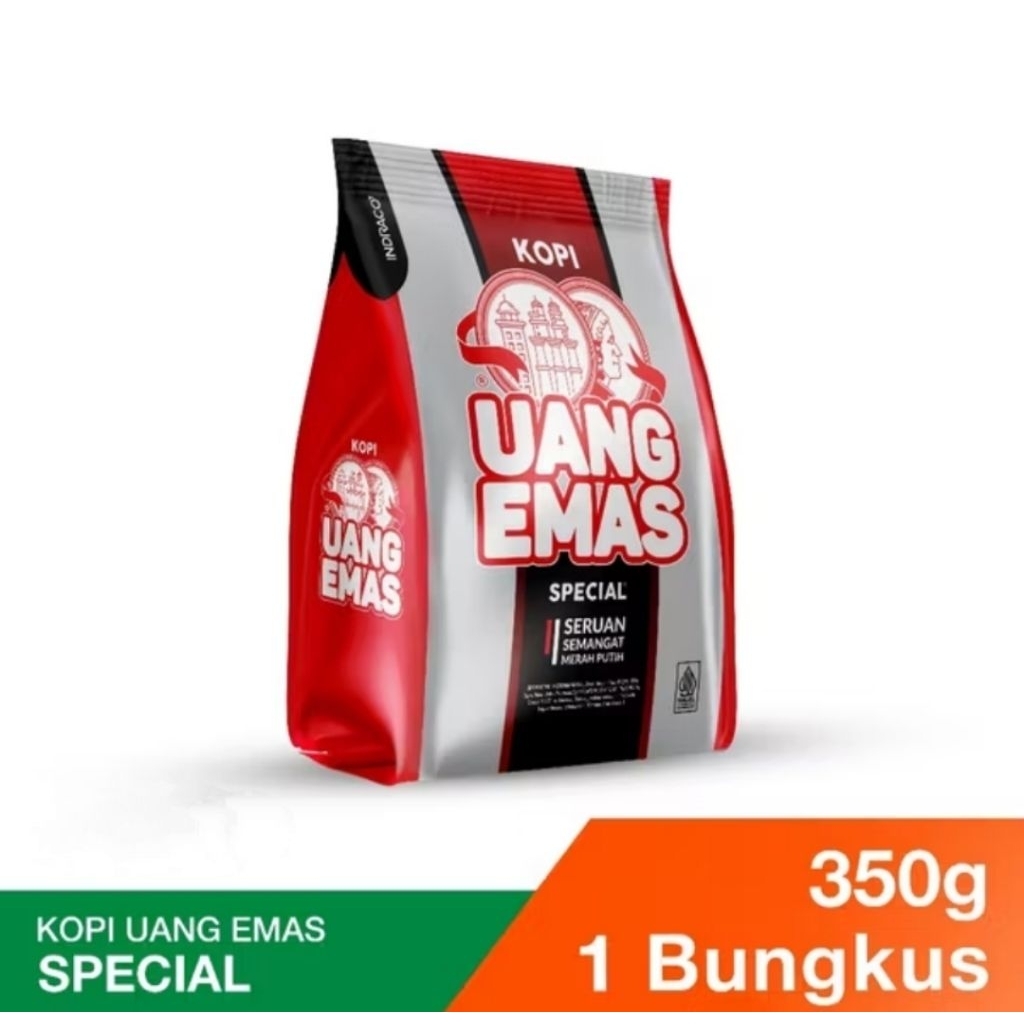 

Kopi Hitam Bubuk Uang Emas 350 gr