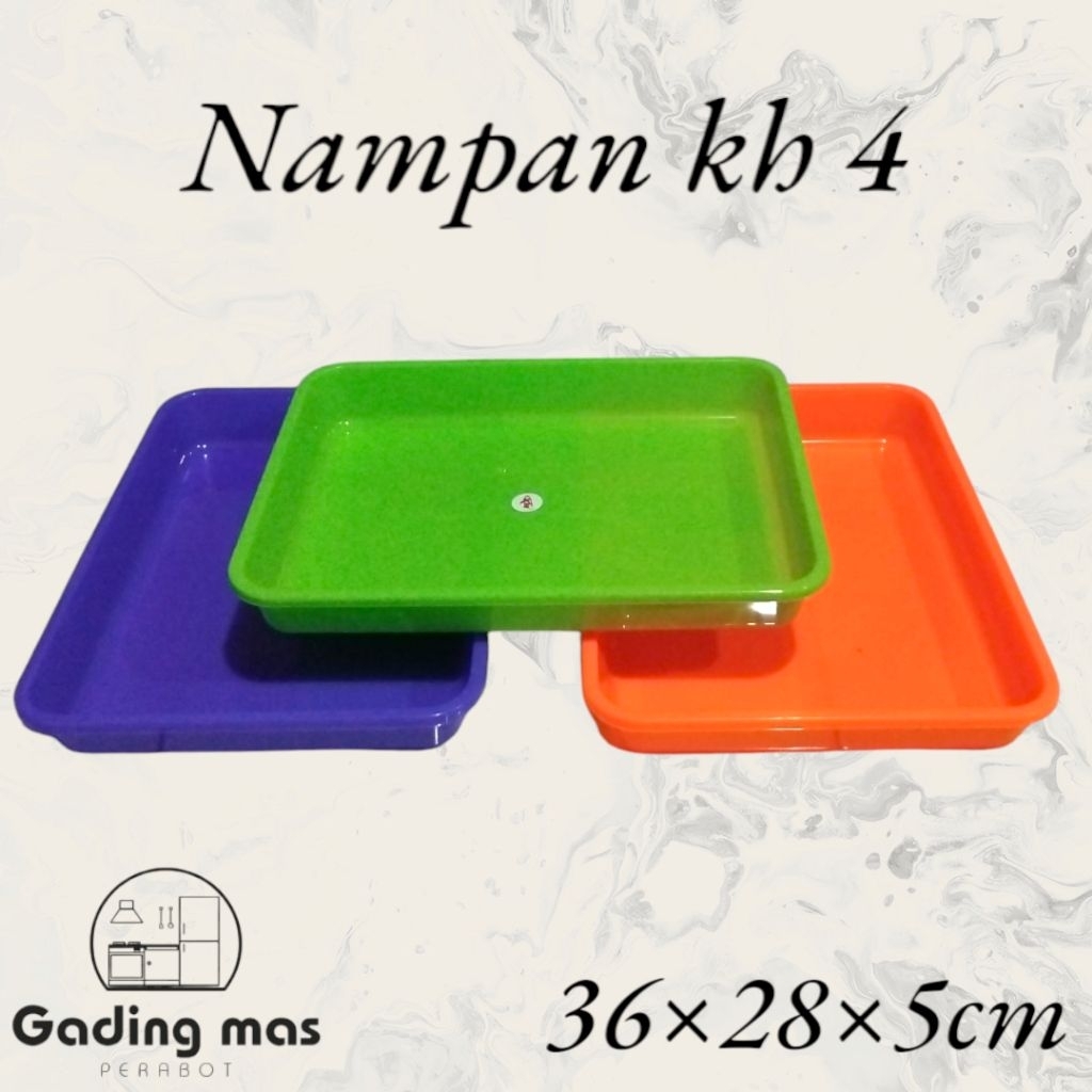 KH Nampan 04 Nampan persegi panjang Nampan plastik Nampan seserahan tebal