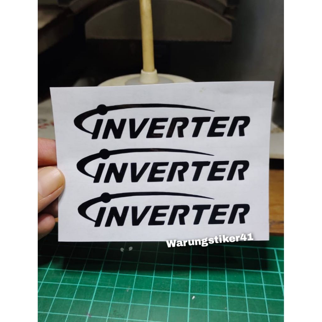 

stiker inverter sticker cutting murah keren custom