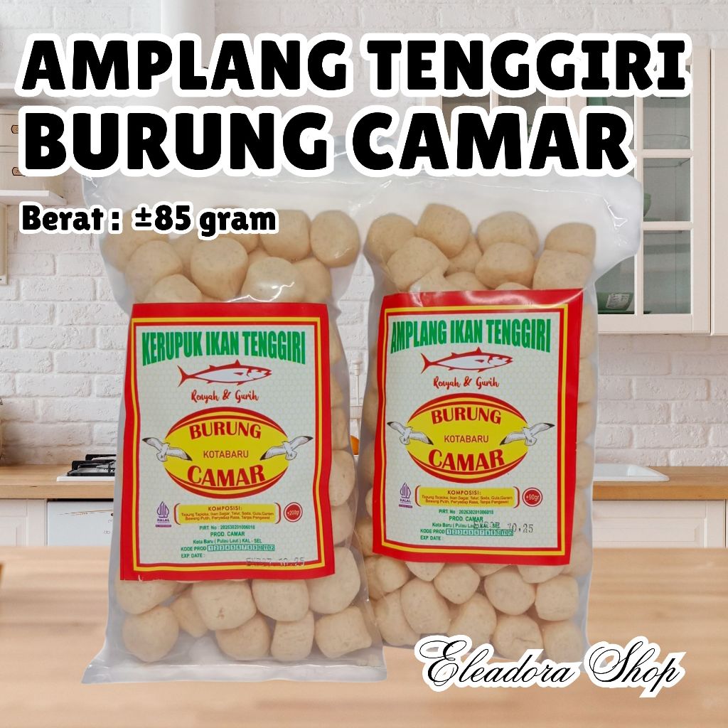 

Amplang Ikan Tenggiri Merk Burung Camar Khas Kotabaru - Plastik Kecil
