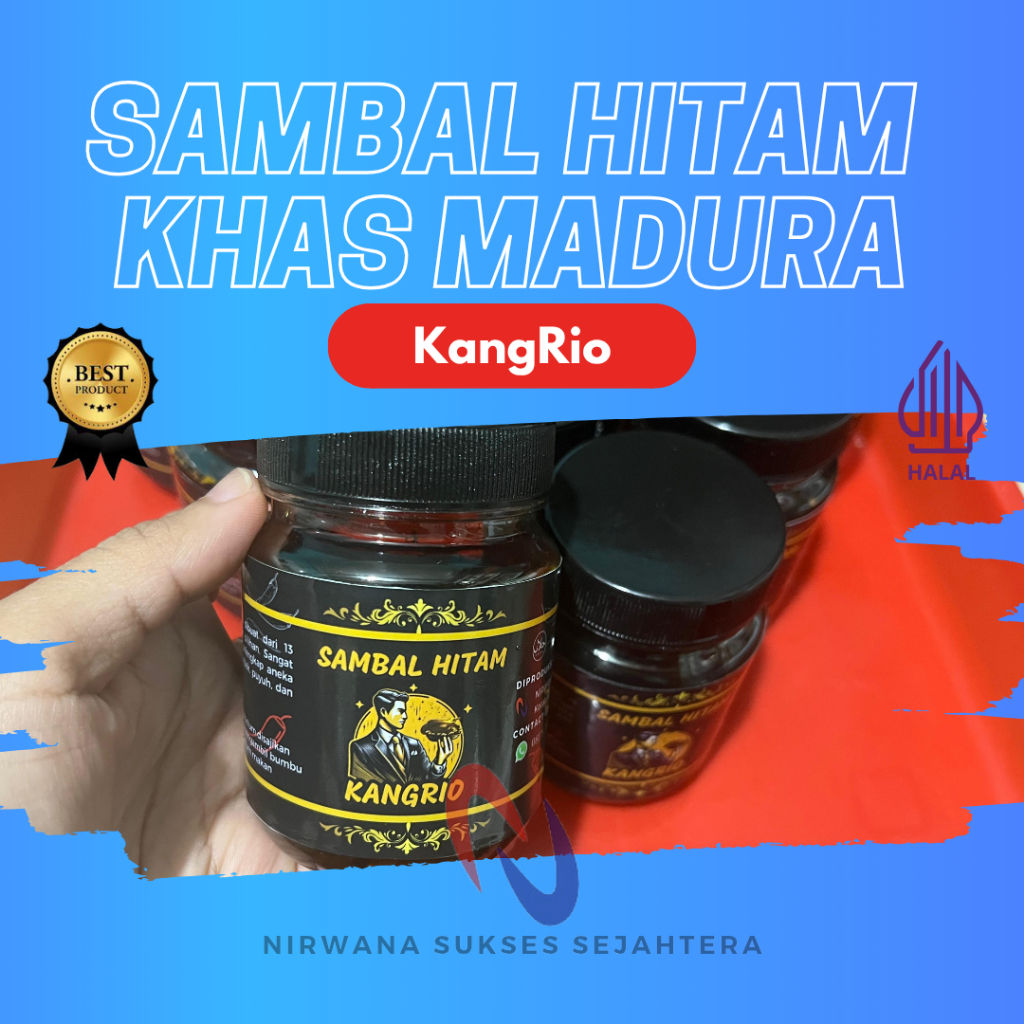 

SAMBAL HITAM KHAS MADURA / BLACK SAMBAL SPECIALTY FROM MADURA (KANGRIO)
