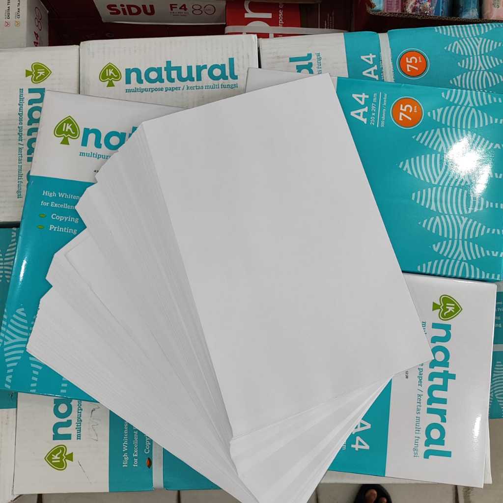 

Natural Kertas Hvs A4 75gsm 100 Lembar