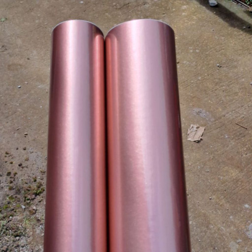 sticker skotlet warna rose gold candy metalik skotlet motor